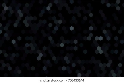 Dark BLUE vector abstract textured polygonal background. Brand-new blurry hexagonal design. Pattern can be used for background.