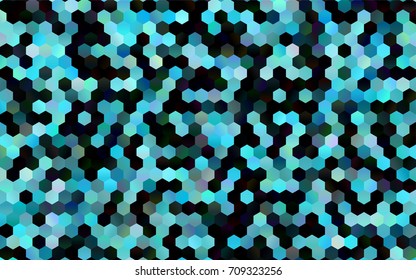 Dark BLUE vector abstract textured polygonal background. Brand-new blurry hexagonal design. Pattern can be used for background.