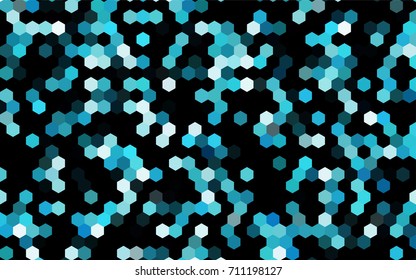 Dark BLUE vector abstract textured polygonal background. Brand-new blurry hexagonal design. Pattern can be used for background.