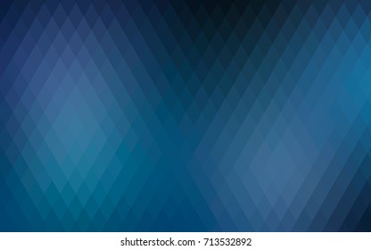 Dark BLUE vector abstract textured polygonal background. Blurry rectangular design. The pattern with repeating rectangles can be used for background.