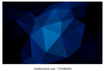 DARK BLUE vector abstract textured polygonal background. Blurry triangle design. Pattern can be used for background.