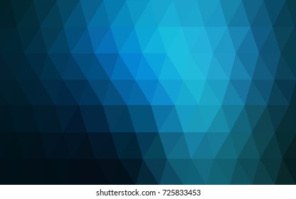DARK BLUE vector abstract textured polygonal background. Blurry triangle design. Pattern can be used for background.