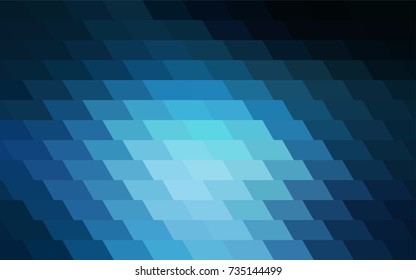 Dark BLUE vector abstract textured polygonal background. Blurry rectangular design. The pattern with repeating rectangles can be used for background.