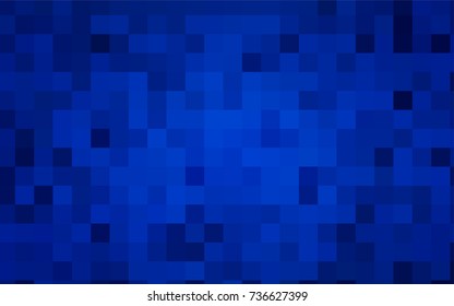 Dark BLUE vector abstract textured polygonal background. Blurry rectangular design. The pattern with repeating rectangles can be used for background.