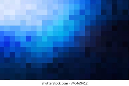 Dark BLUE vector abstract textured polygonal background. Blurry rectangular design. The pattern with repeating rectangles can be used for background.