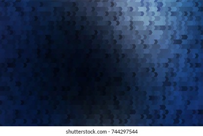 Dark BLUE vector abstract textured polygonal background. Blurry rectangular design. The pattern with repeating rectangles can be used for background.