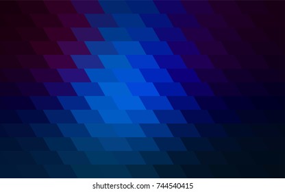 Dark BLUE vector abstract textured polygonal background. Blurry rectangular design. The pattern with repeating rectangles can be used for background.