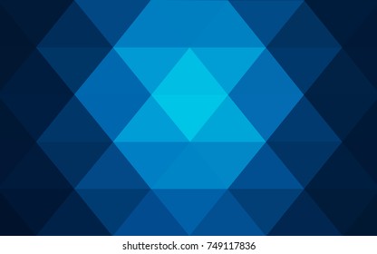 DARK BLUE vector abstract textured polygonal background. Blurry triangle design. Pattern can be used for background.