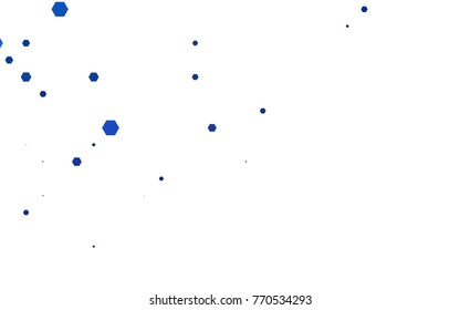 Dark BLUE vector abstract textured polygonal background. Brand-new blurry hexagonal design. Pattern can be used for background.