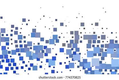 Dark BLUE vector abstract textured polygonal background. Blurry rectangular design. The pattern with repeating rectangles can be used for background.