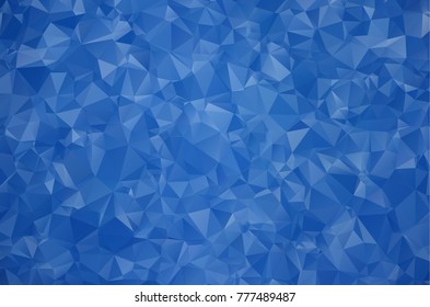 DARK BLUE vector abstract textured polygonal background. Blurry triangle design. Pattern can be used for background.