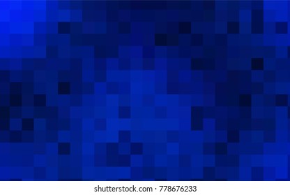 Dark BLUE vector abstract textured polygonal background. Blurry rectangular design. The pattern with repeating rectangles can be used for background.