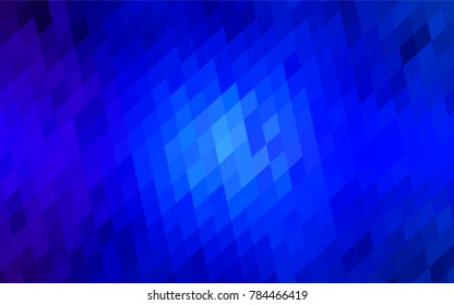 Dark BLUE vector abstract textured polygonal background. Blurry rectangular design. The pattern with repeating rectangles can be used for background.