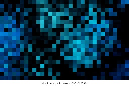 Dark BLUE vector abstract textured polygonal background. Blurry rectangular design. The pattern with repeating rectangles can be used for background.