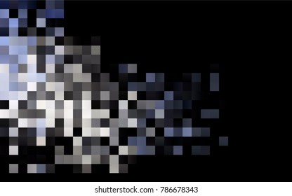 Dark BLUE vector abstract textured polygonal background. Blurry rectangular design. The pattern with repeating rectangles can be used for background.
