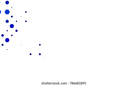 Dark BLUE vector abstract textured polygonal background. Brand-new blurry hexagonal design. Pattern can be used for background.