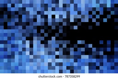 Dark BLUE vector abstract textured polygonal background. Blurry rectangular design. The pattern with repeating rectangles can be used for background.