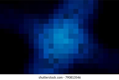Dark BLUE vector abstract textured polygonal background. Blurry rectangular design. The pattern with repeating rectangles can be used for background.