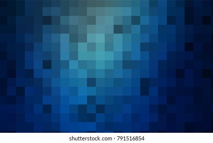 Dark BLUE vector abstract textured polygonal background. Blurry rectangular design. The pattern with repeating rectangles can be used for background.