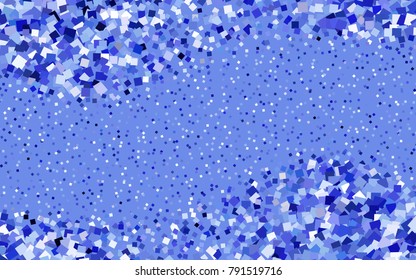 Dark BLUE vector abstract textured polygonal background. Blurry rectangular design. The pattern with repeating rectangles can be used for background.