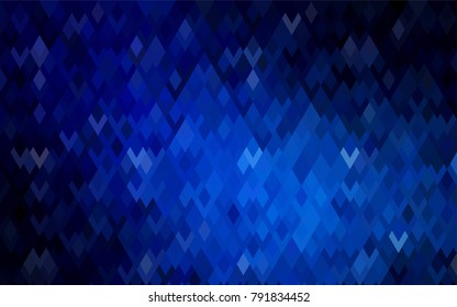 Dark BLUE vector abstract textured polygonal background. Blurry rectangular design. The pattern with repeating rectangles can be used for background.