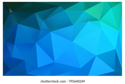 DARK BLUE vector abstract textured polygonal background. Blurry triangle design. Pattern can be used for background.