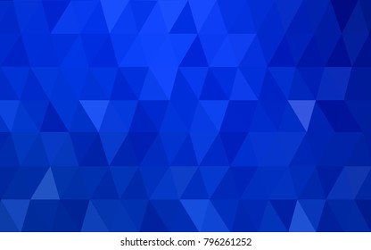 DARK BLUE vector abstract textured polygonal background. Blurry triangle design. Pattern can be used for background.