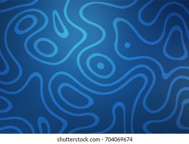 Dark BLUE vector arabic abstract template. Blurred decorative design in Indian style with zentangles. The pattern can be used for wallpapers and coloring books.