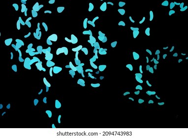 Dark BLUE vector backdrop with abstract shapes. Simple colorful illustration with abstract gradient shapes. Simple design for your web site.