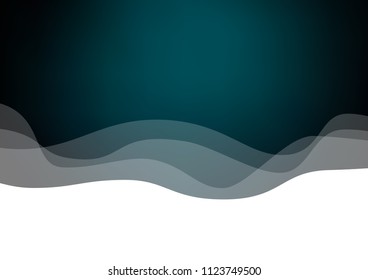 Dark BLUE vector backdrop with bent lines. Shining illustration, which consist of blurred lines, circles. Pattern for your business design.