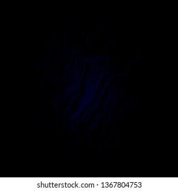 Dark BLUE vector backdrop with bent lines. Colorful illustration, which consists of curves. Smart design for your promotions.