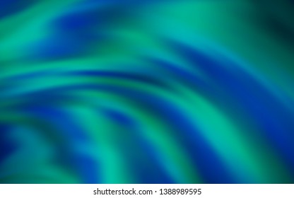 Dark BLUE vector backdrop with bent lines. Colorful illustration in abstract style with gradient. Abstract design for your web site.