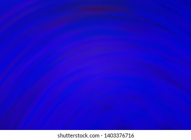 Dark BLUE vector backdrop with bent lines. A sample with colorful lines, shapes. A completely new template for your design.