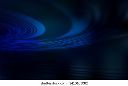 Dark BLUE vector backdrop with bent lines. Geometric illustration in abstract style with gradient.  Elegant pattern for a brand book.