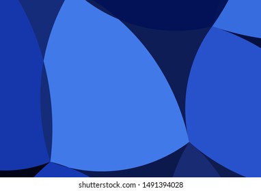 Dark BLUE vector backdrop with bent lines. Colorful illustration in abstract marble style with gradient. A completely new template for your business design.