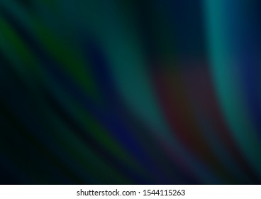 Dark BLUE vector backdrop with bent lines. A completely new color illustration in marble style. The best blurred design for your business.