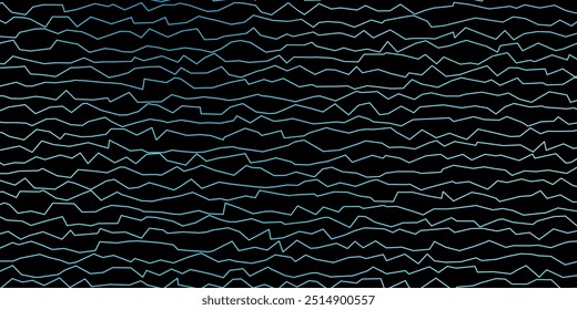 Dark BLUE vector backdrop with bent lines. Bright sample with colorful bent lines, shapes. Pattern for websites, landing pages.