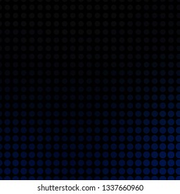 Dark BLUE vector backdrop with circles. Illustration with set of shining colorful abstract spheres. Pattern for wallpapers, curtains.