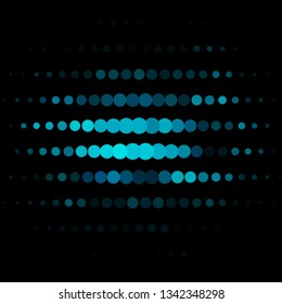 Dark BLUE vector backdrop with circles. Modern abstract illustration with colorful circle shapes. Pattern for wallpapers, curtains.