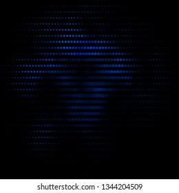 Dark BLUE vector backdrop with circles. Abstract illustration with colorful spots in nature style. Pattern for wallpapers, curtains.