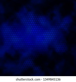 Dark BLUE vector backdrop with circles. Glitter abstract illustration with colorful drops. Pattern for wallpapers, curtains.