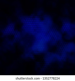 Dark BLUE vector backdrop with circles. Colorful illustration with gradient dots in nature style. Pattern for websites, landing pages.