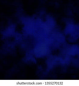 Dark BLUE vector backdrop with circles. Glitter abstract illustration with colorful drops. Pattern for booklets, leaflets.