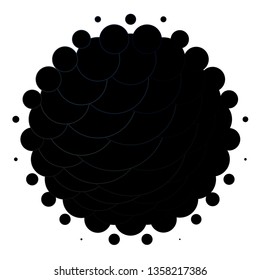 Dark BLUE vector backdrop with circles. Illustration with set of shining colorful abstract spheres. Pattern for wallpapers, curtains.