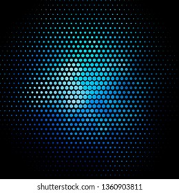 Dark BLUE vector backdrop with circles. Abstract illustration with colorful spots in nature style. Design for your commercials.