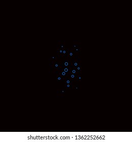 Dark BLUE vector backdrop with circles. Colorful illustration with gradient dots in nature style. Pattern for websites, landing pages.