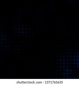Dark BLUE vector backdrop with circles. Illustration with set of shining colorful abstract spheres. Design for your commercials.