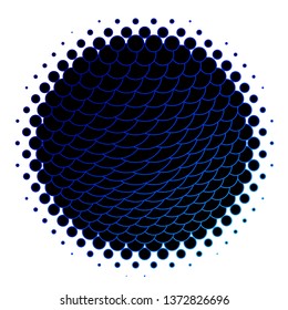 Dark BLUE vector backdrop with circles. Abstract decorative design in gradient style with bubbles. New template for your brand book.