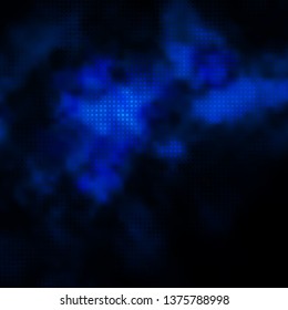 Dark BLUE vector backdrop with circles. Modern abstract illustration with colorful circle shapes. Pattern for wallpapers, curtains.