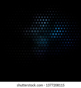 Dark BLUE vector backdrop with circles. Modern abstract illustration with colorful circle shapes. New template for your brand book.